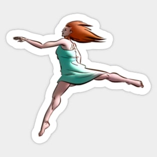 Dancing swiftly Sticker